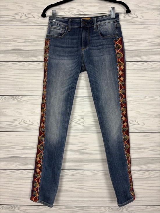 DRIFTWOOD Denim - DRIFTWOOD Jackie embroidered high-rise jeans size 24